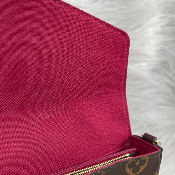 【95成新】【12期0利率】LV  Félicie Pochette 舊款老花三合一 (非絨布內裡) 