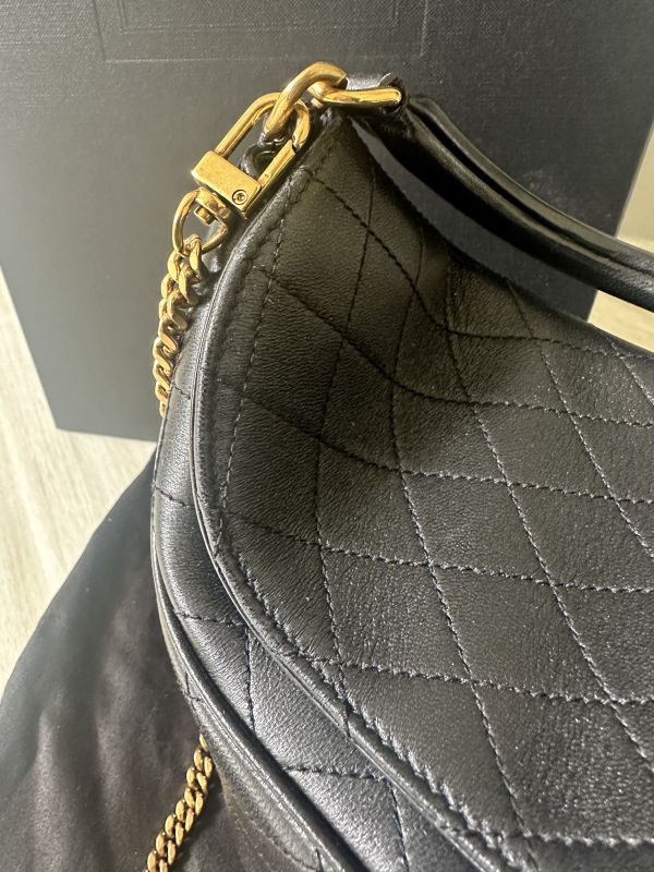 【分期0利率】YSL GABY 小羊皮水桶包 【95成新】 