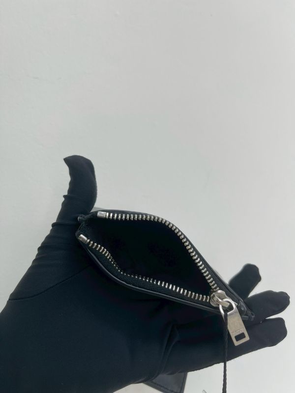 【9成新】YSL 滑面牛皮對折零錢袋短夾 