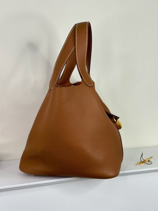 【分期0利率】HERMES PICOTIN 22 菜籃子22【99成新】 