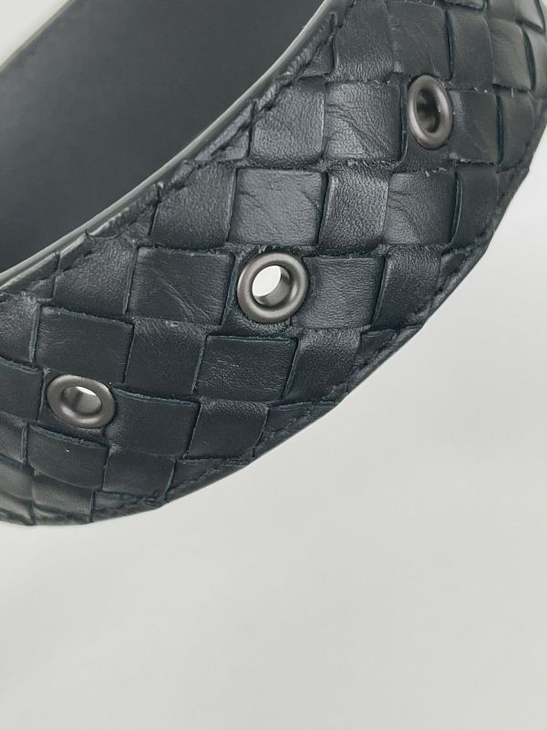 【9成新】BV細編織4CM圓頭皮帶 