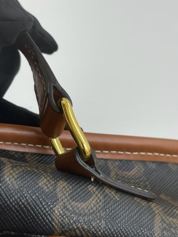 【95成新】CELINE Triomphe帆布中型Folco手袋 