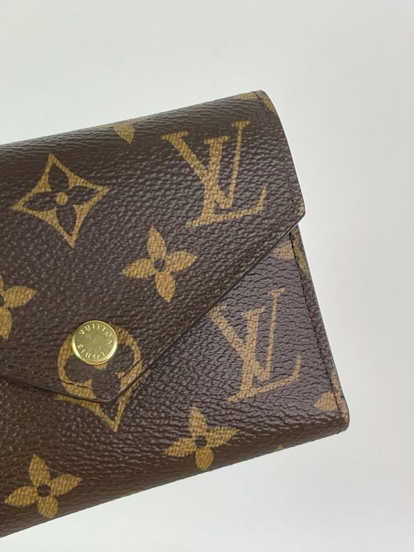 【分期0利率】 LV VICTORINE 老花三折短夾【95成新】
