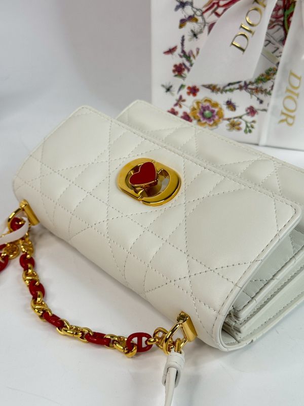 【分期0利率】DIOR MISS CARO 迷你包2025情人節限定款【99成新】 