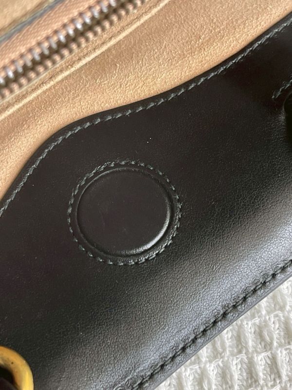 【分期0利率】GUCCI GG Marmont 絎縫牛皮手提兩用包【9成新】 