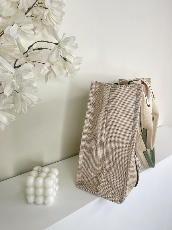 【分期0利率】Chloé 中號Woody Tote Bag 綠【85成新】 