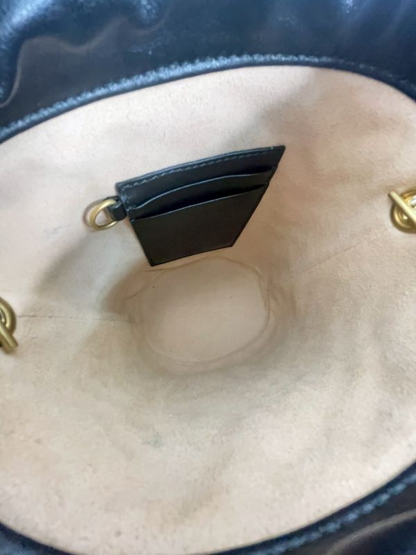 【分期0利率】GUCCI Marmont迷你水桶包 黑色【9成新】 