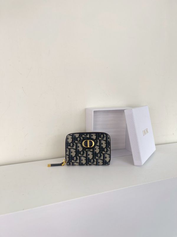 【分期0利率】DIOR 30蒙田 拉鍊零錢包【未使用閒置品】 