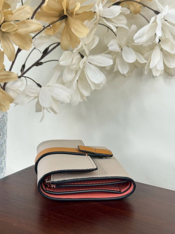 【分期0利率】LOEWE 粒面小牛皮小號豎款錢包【95成新】 