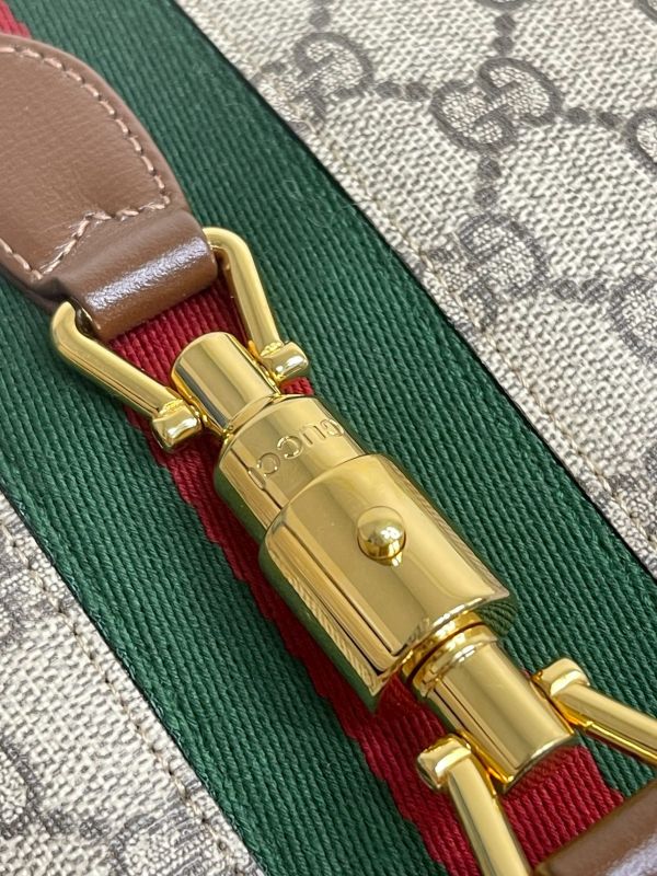 【分期0利率】GUCCI Jackie 經典1961緹花拼接兩用包【95成新】 