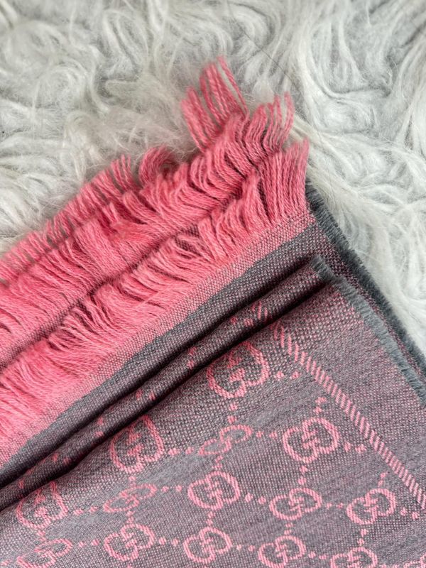 【95成新】GUCCI  GG 花紋披肩 