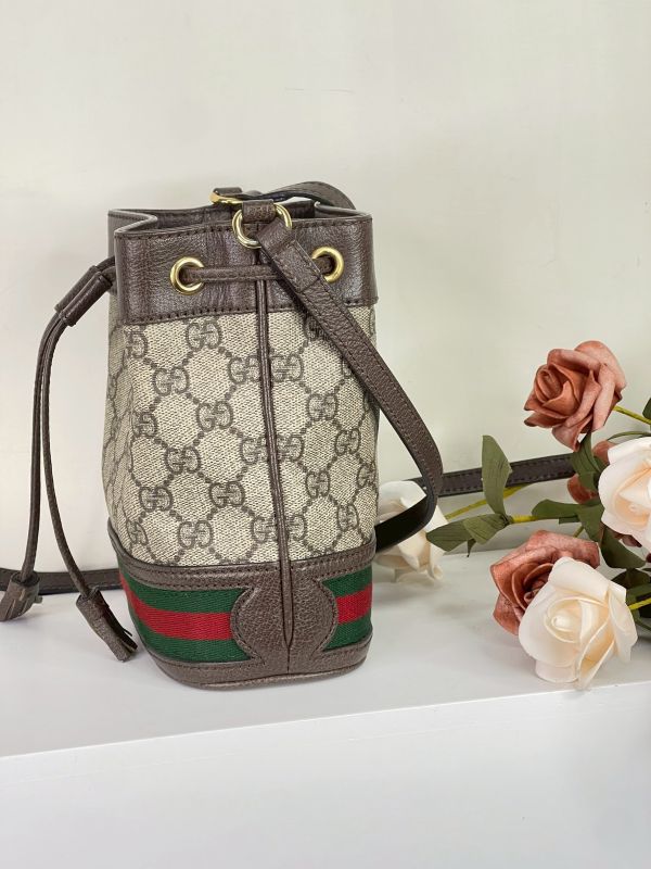 【分期0利率】GUCCI OPHIDIA GG 迷你水桶袋 【9成新】 