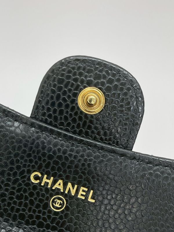 【9成新】CHANEL COCO 牛皮零錢卡包 