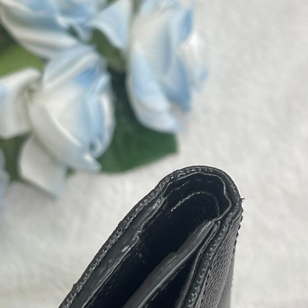 【12期0利率】YSL  魚子醬三折短夾 【9成新】 