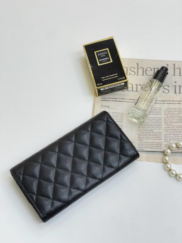 【99成新】CHANEL COCO 經典翻蓋長夾 