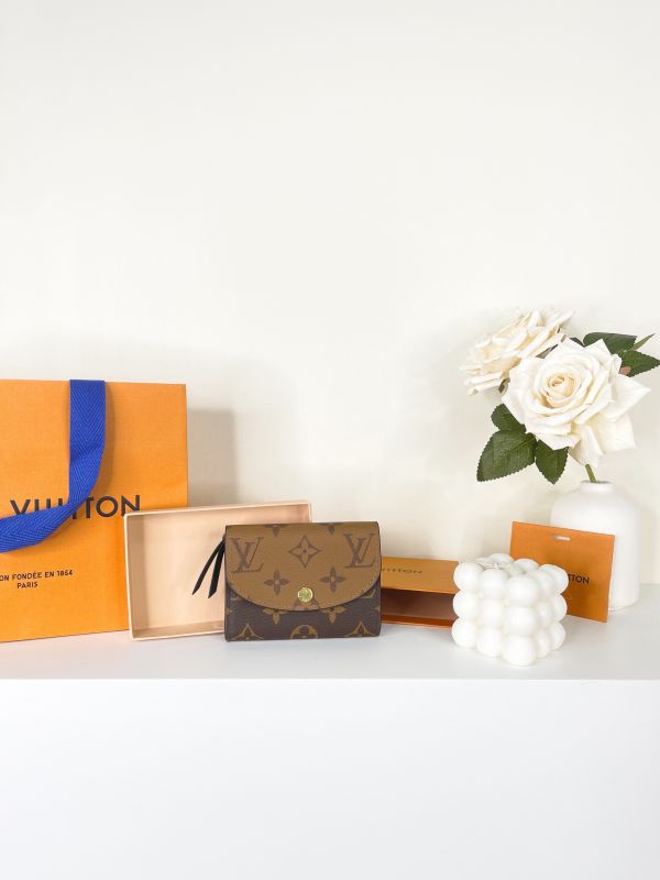 【分期0利率】LV Rosalie 雙色零錢卡包【99成新】 