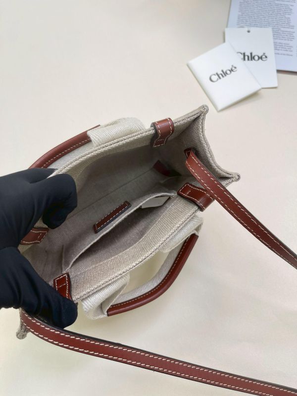 【9成新】CHLOE WOODY TOTE 迷你 棕 
