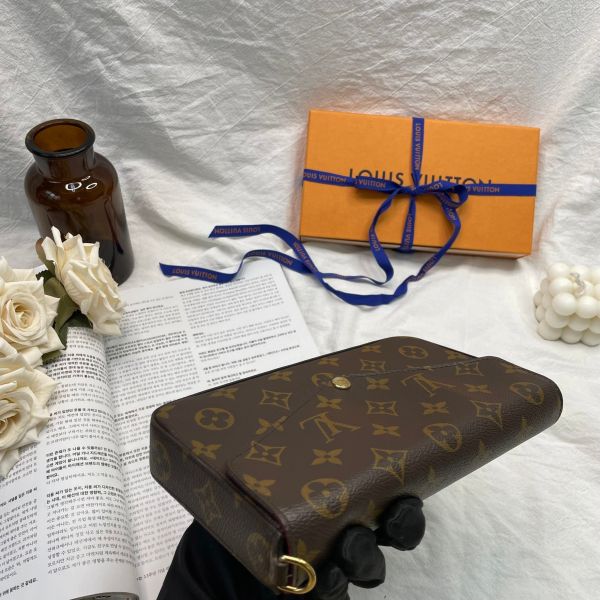 【9成新】【12期0利率】LV  Félicie Pochette 舊款老花三合一 (非絨布內裡) 