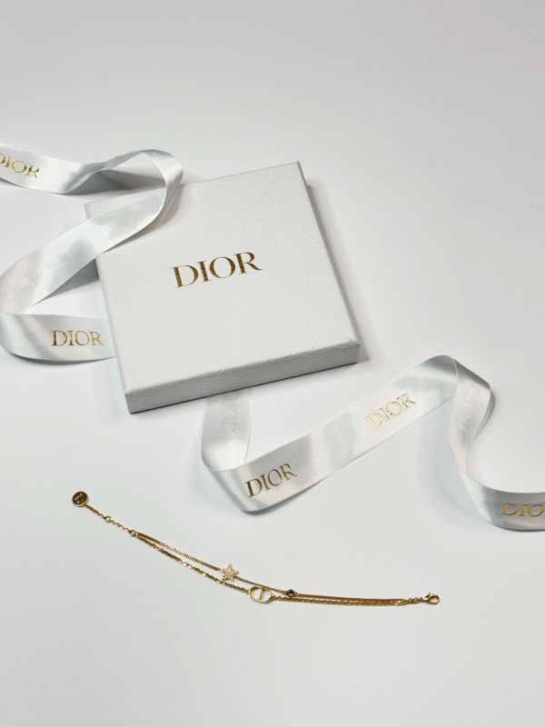 【95成新】DIOR Petit CD 雙鏈手鍊 