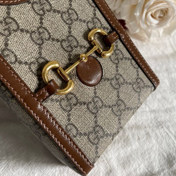 【12期0利率】Gucci 馬銜扣 1955 手機包【9成新】 