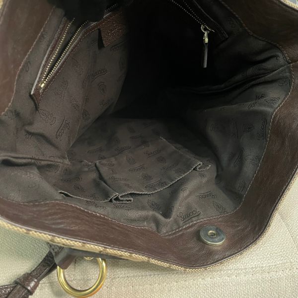 【12期0利率】GUCCI 老款滿版雙G帆布托特包【85新】 