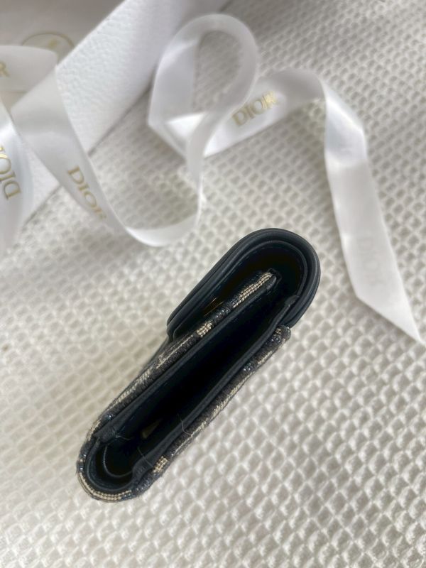 【分期0利率】Dior Saddle Lotus三折短夾【99成新】 