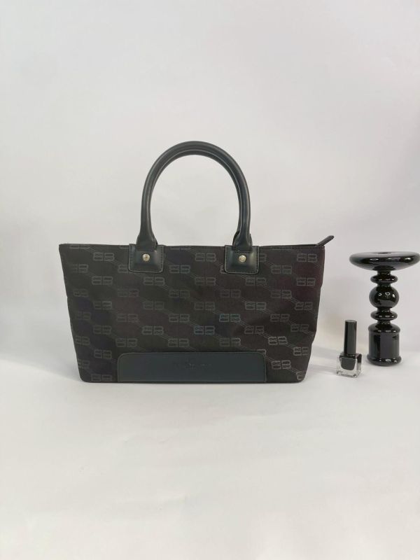 【95成新】BALENCIAGA BB印花手提包 