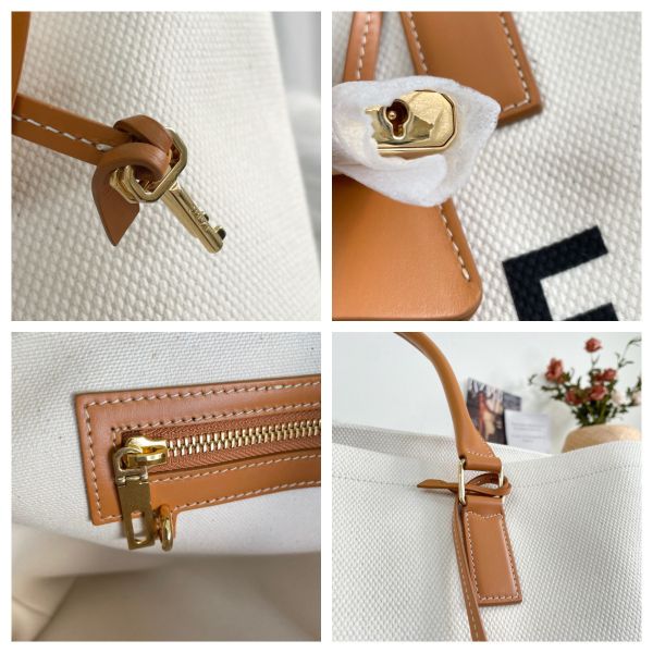 【12期0利率】CELINE二手 CABAS帆布字母托特包 【99成新】 