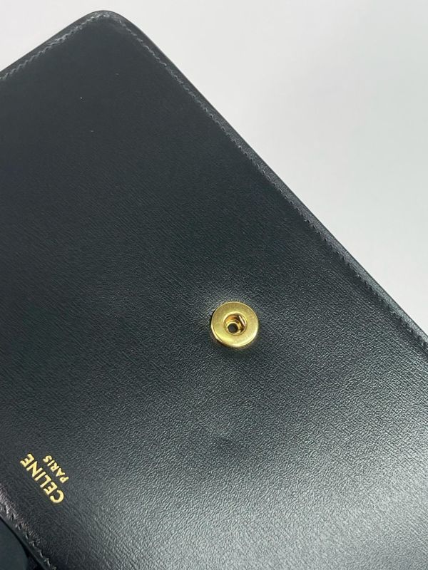 【95成新】CELINE MARGO 亮澤牛皮革WOC 