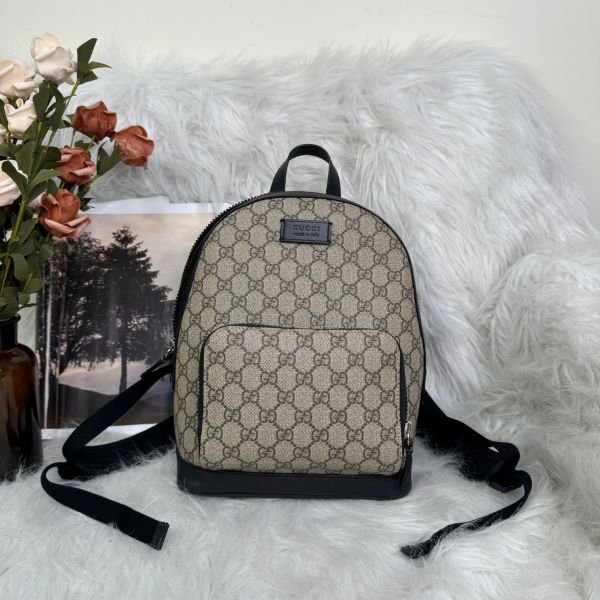 【12期0利率】GUCCI SUPREME 滿版印花後背包【全新閒置品】 