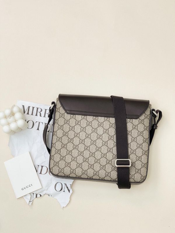 【9成新】GUCCI 男款老花斜背包 