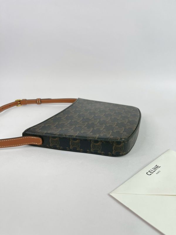 【95成新】CELINE Croque 老花腋下包 