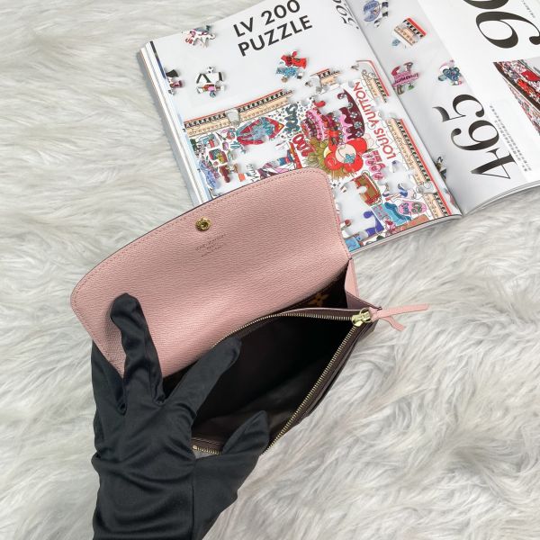 【12期0利率】LV EMILIE經典Monogram釦式長夾【9成新】 
