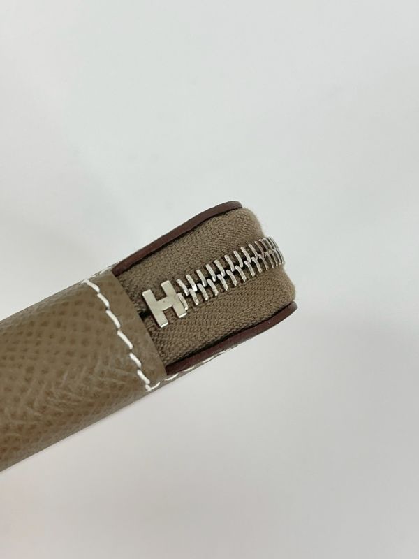 【分期0利率】HERMES 絲巾短夾  大象灰【99新】 