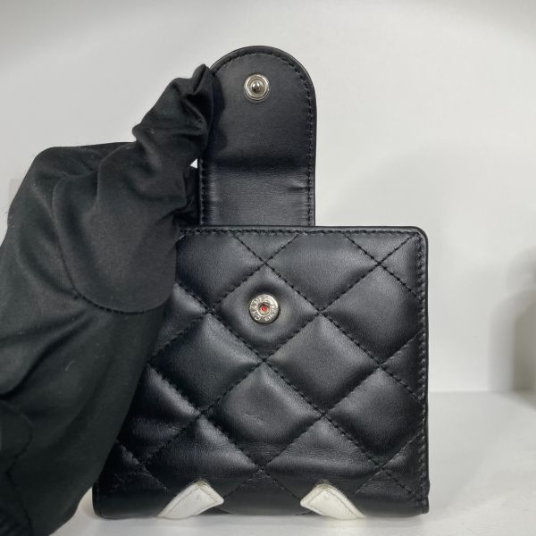 【85成新】【12期0利率】CHANEL 康朋鈕扣短夾A26720 