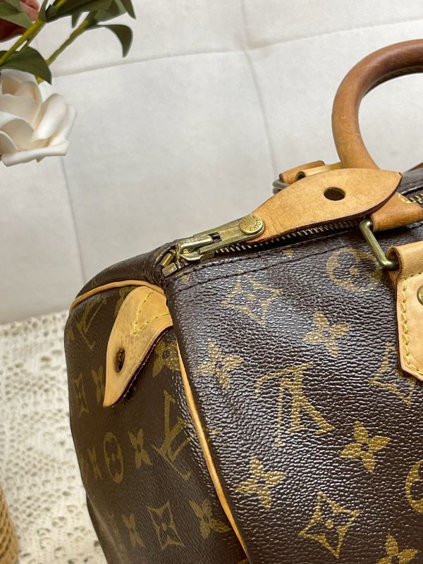 【分期0利率】LV SPEEDY 30 經典Monogram手提波士頓包【8成新】 