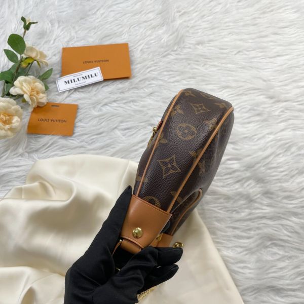 【12期0利率】LV  Loop 老花半月包【95成新】 