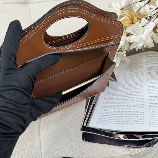 【12期0利率】BURBERRY MINI pocket bag 手提 斜背包 焦糖色【95成新】 