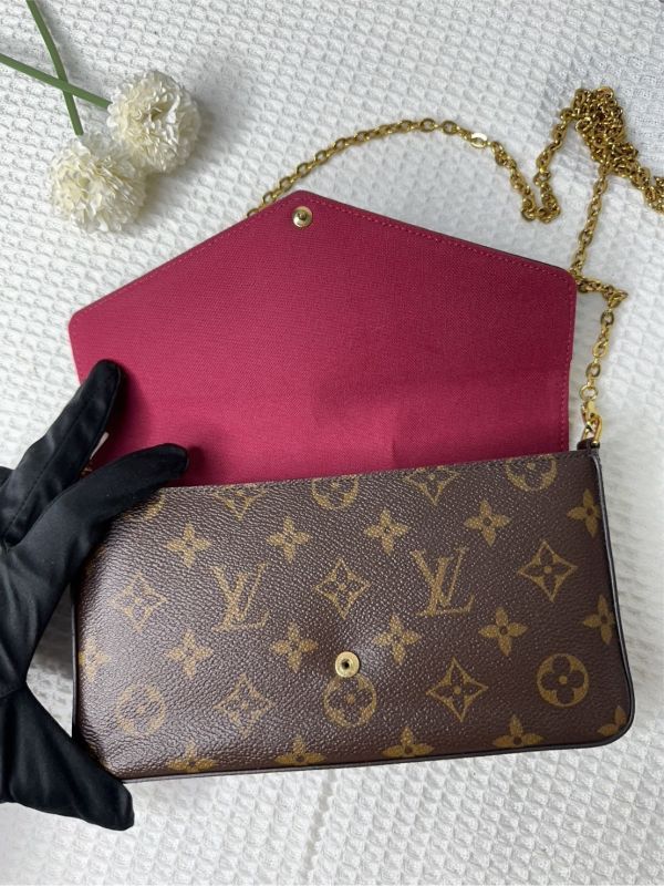 【分期0利率】 LV LV Félicie Pochette 舊款老花三合一 (非絨布內裡)【9成新】 