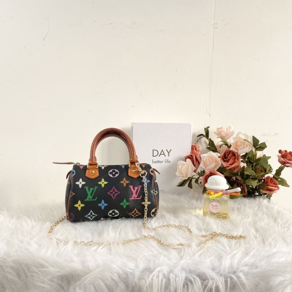 【12期0利率】LV村上隆彩色 MINI SPEEDY【85成新】 