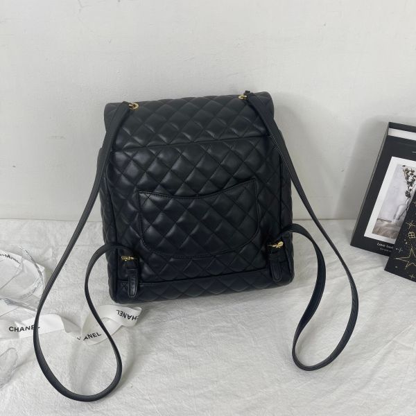 【12期0利率】CHANEL 菱格紋羊皮後背包【9成新】【現金價95000】 