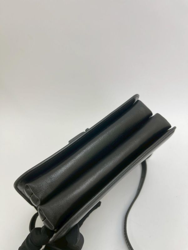 【9成新】BALENCIAGA 金屬B Logo風琴小方包 