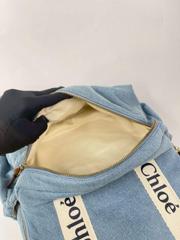 【95成新】CHLOE 牛仔後背包 