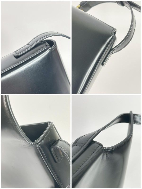 【9成新】CELINE 亮面牛皮革CLAUDE肩揹袋 