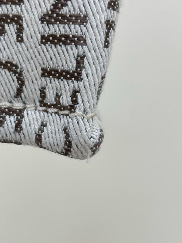 【未使用閒置品】CELINE 條紋織物小型Cabas Thais托特包 