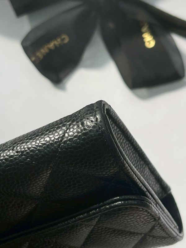 【95成新】CHANEL COCO 經典翻蓋長夾 