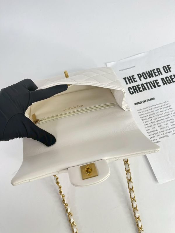 【99成新】CHANEL 24P HANDLE 翻蓋包 