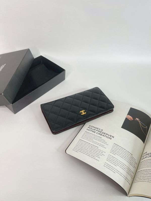 【分期0利率】CHANEL 魚子醬對開長夾【9成新】 