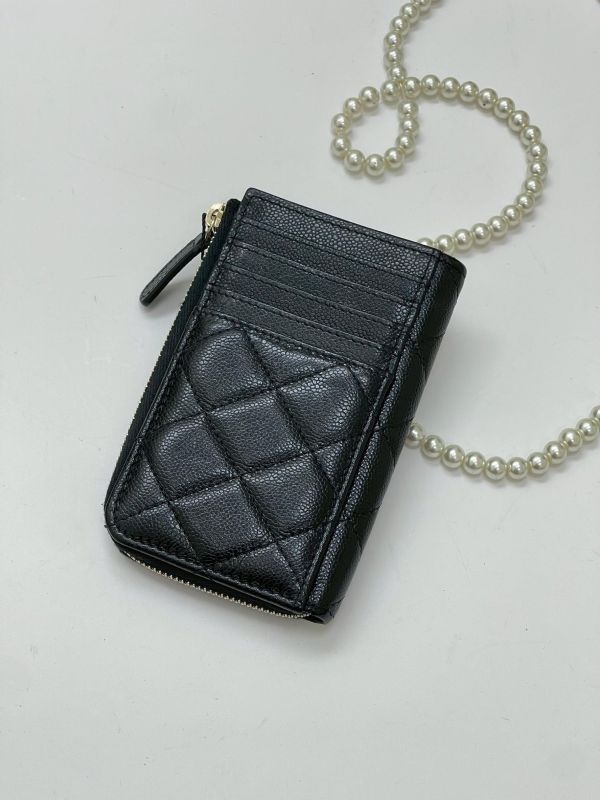 【95成新】CHANEL 經典L型拉鍊零錢包 