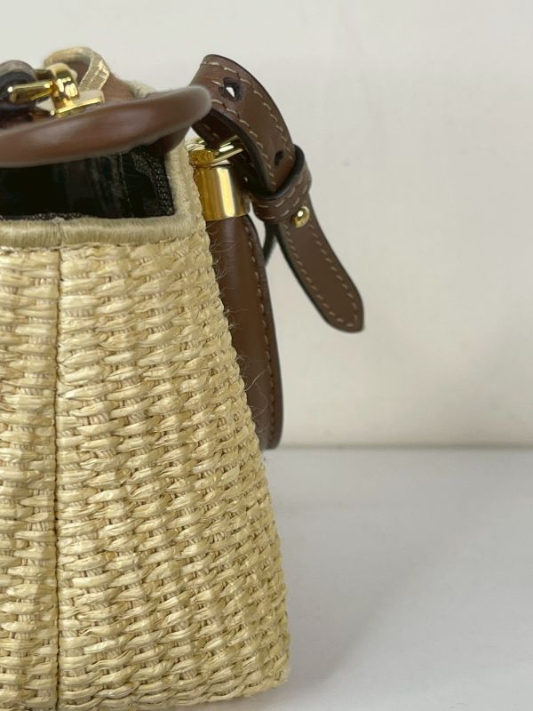 【分期0利率】FENDI BY THE WAY 竹編兩用迷你波士頓包【95成新】